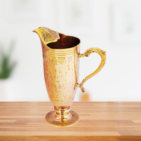 Brass Jug Mughal Design 1.36Kg(Pack of 4)